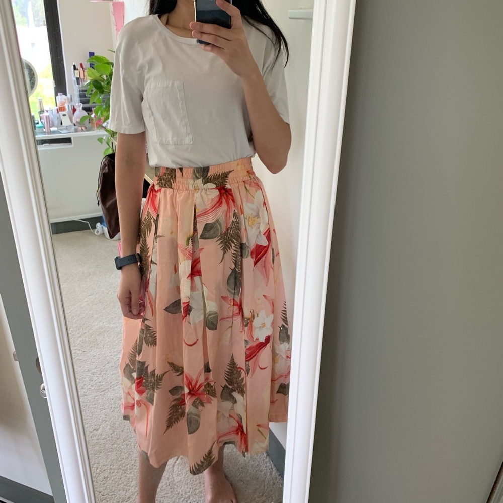 Zara floral print maxi dress